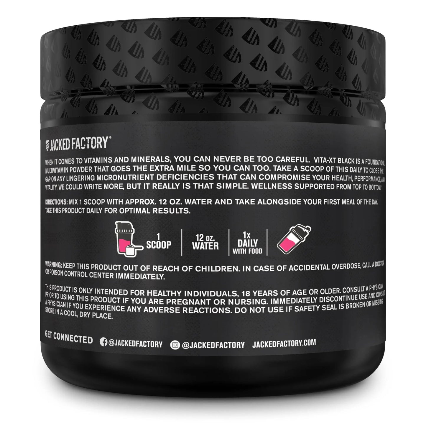 Jacked Factory Vita XT Performance Vitamin Powder - Daily Multivitamin Powder for Men with KSM-66 Ashwagandha, Prebiotic Fiber Jacked Factory