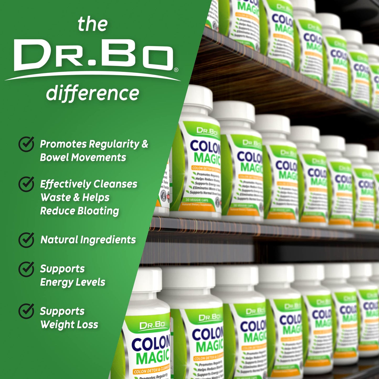 Colon Cleanse Detox Formula - Natural Bowel Cleanser Pills for Intestinal Bloating & Fast Digestive DR. BOBuy Supplements Australia