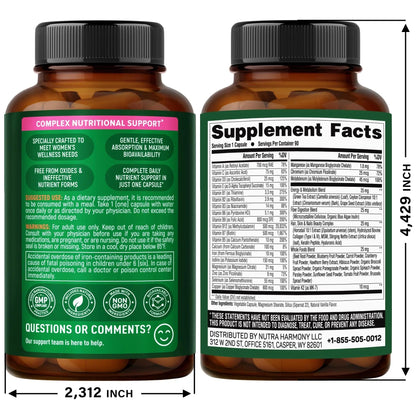 NUTRAHARMONY Multivitamins for Women & Biotin Softgels NUTRAHARMONY
