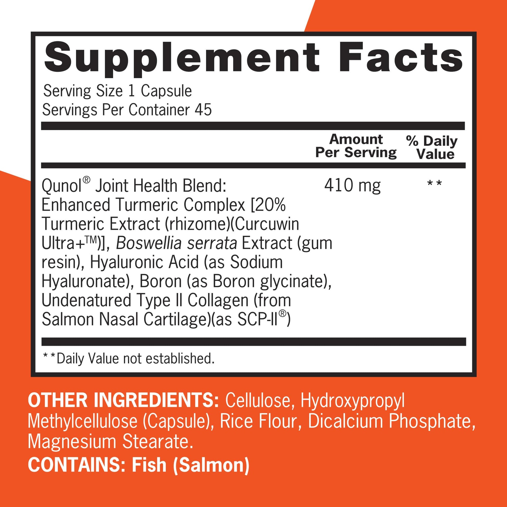Qunol 5-in-1 Joint Support Supplement, Fast Acting, One Pill Dose, Support Healthy Inflammation Response & Discomfort Caused by Overuse of Joints, Alternative to Glucosamine Chondroitin MSM, 45 Count QunolBuy Supplements Australia