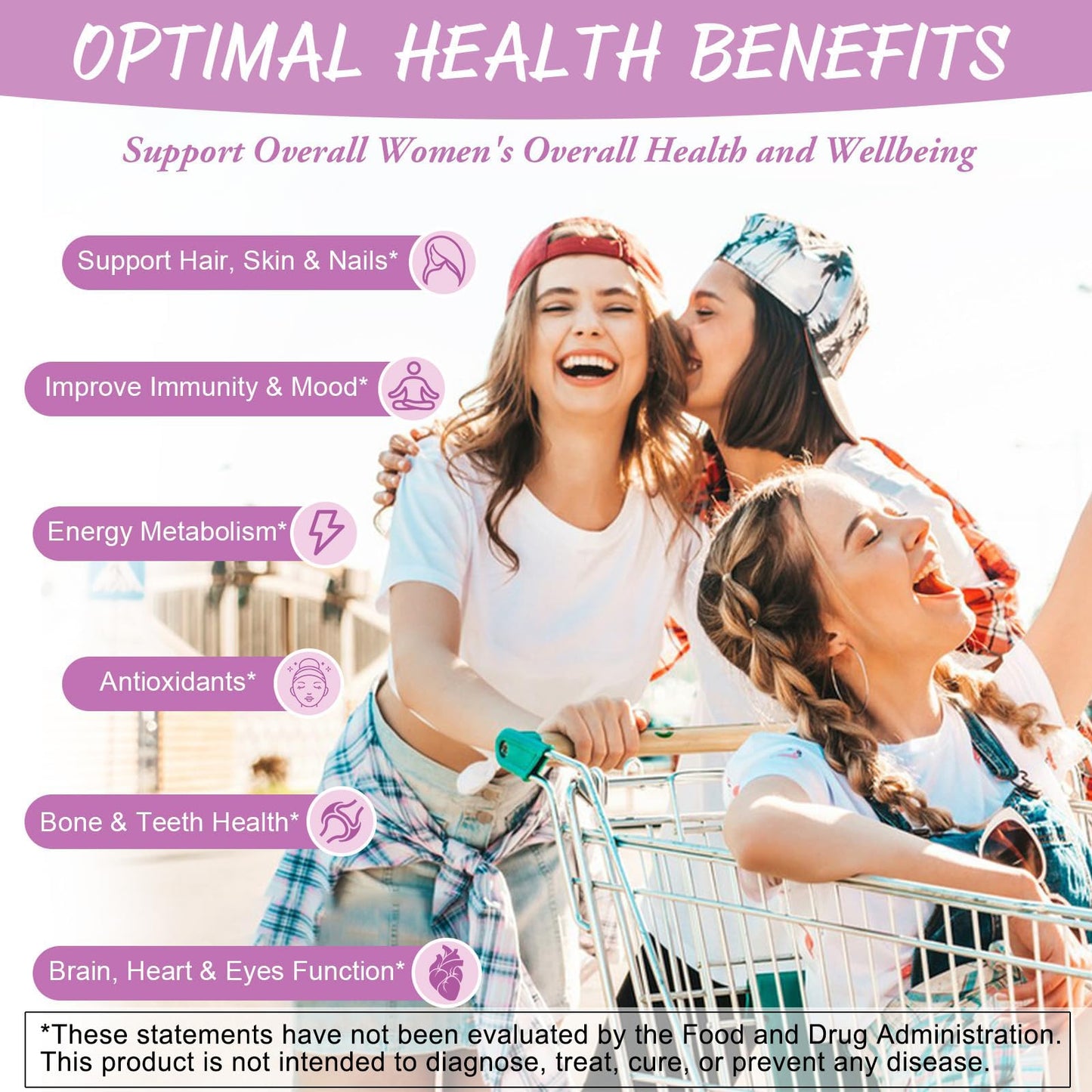 Totaria Sugar Free Multivitamin Gummies for Women 14+ w/Iron, Inositol, Folate, Biotin, Womens Daily Multivitamin Gummy w/Vitamin A, C, B, D3, K2, for Hair, Skin,