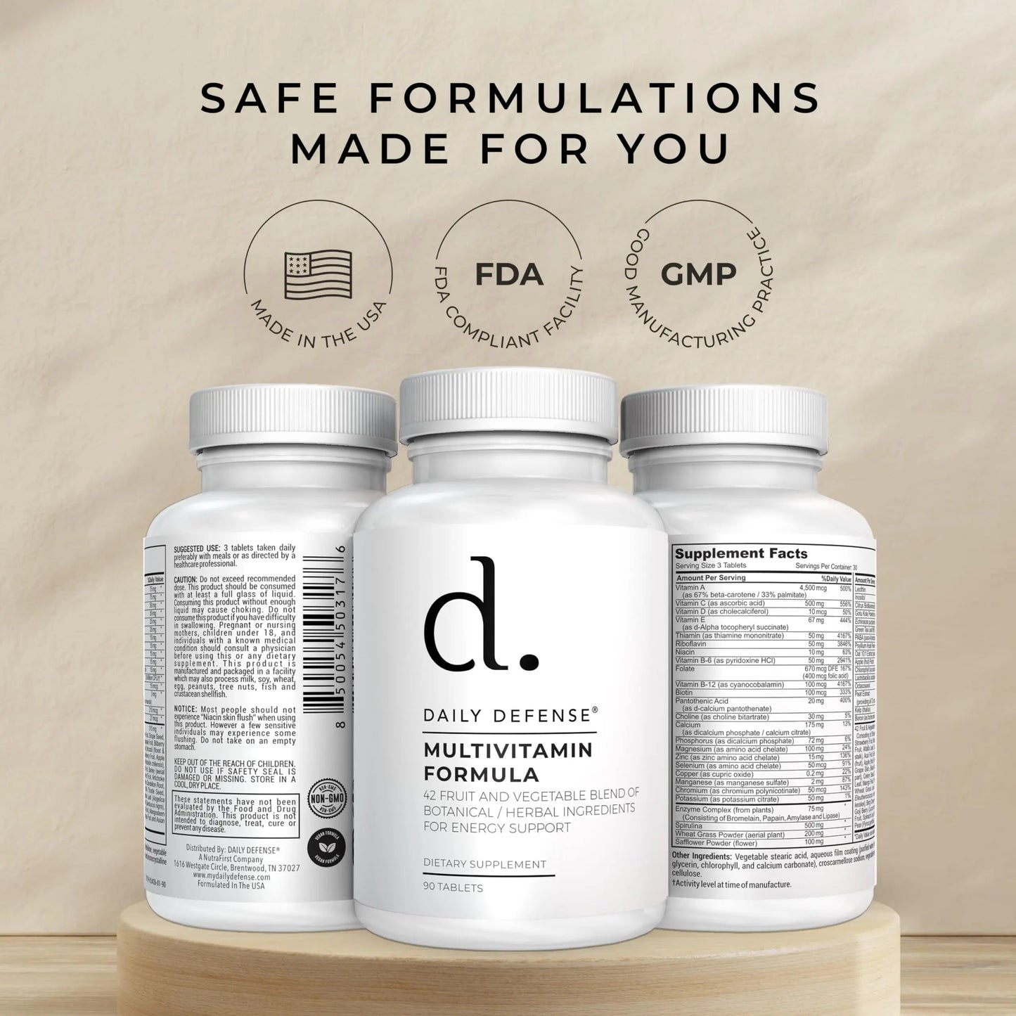 Fruit and Veggies Supplement - Multi Vitamins for Adults w/ Vitamins A, B Complex, D, E, Zinc, Biotin, Calcium - Fruit Vegetable Supplements for Energy & Immunity Support Daily DefenseBuy Supplements Australia