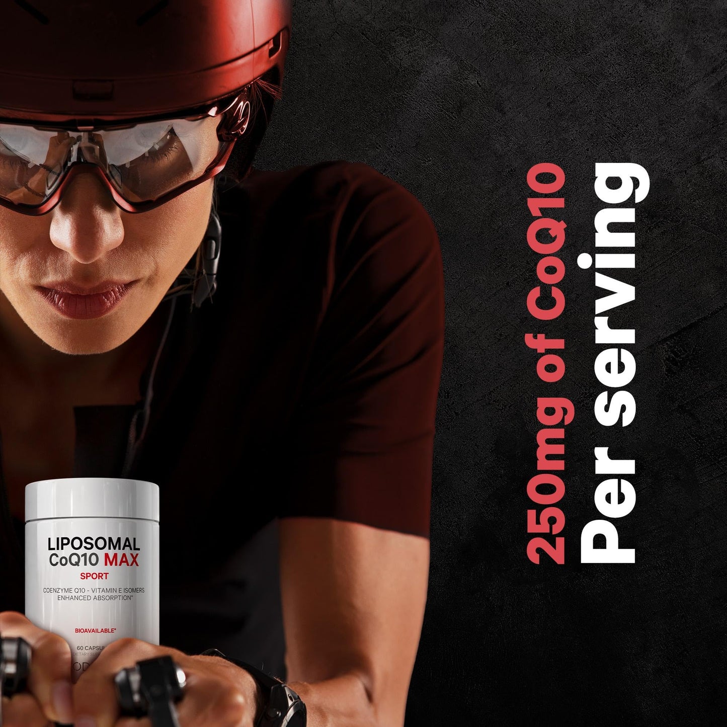 Codeage Liposomal CoQ10 Max Supplement - 250 mg Coenzyme Q10 with Vitamin E Isomers Tocopherols - 2-Month Supply - 1 Capsule Per Serving - Liposomal Delivery - Non-GMO, Gluten-Free - 60 Capsules CodeageBuy Supplements Australia