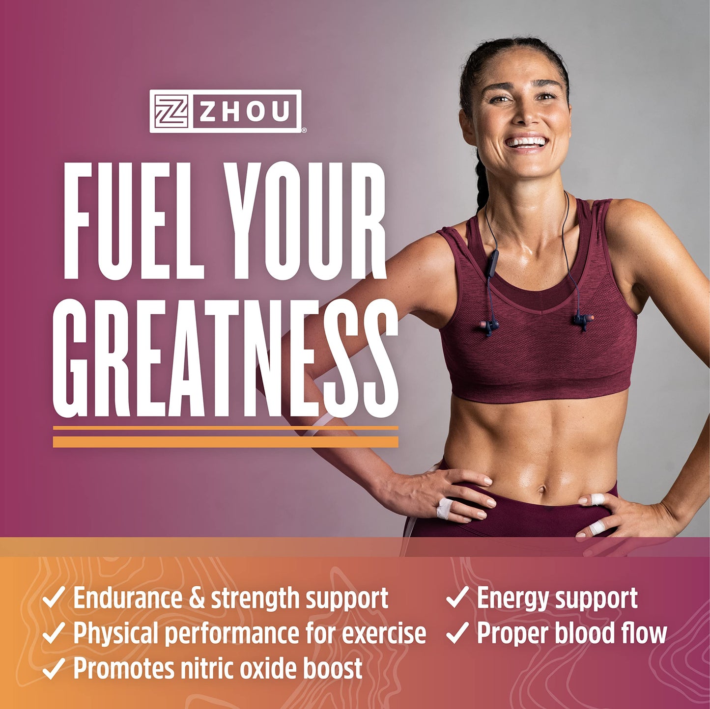 Zhou Nitric Oxide with L Arginine, Citrulline Malate, AAKG and Beet Root | Powerful N.O. Zhou NutritionBuy Supplements Australia