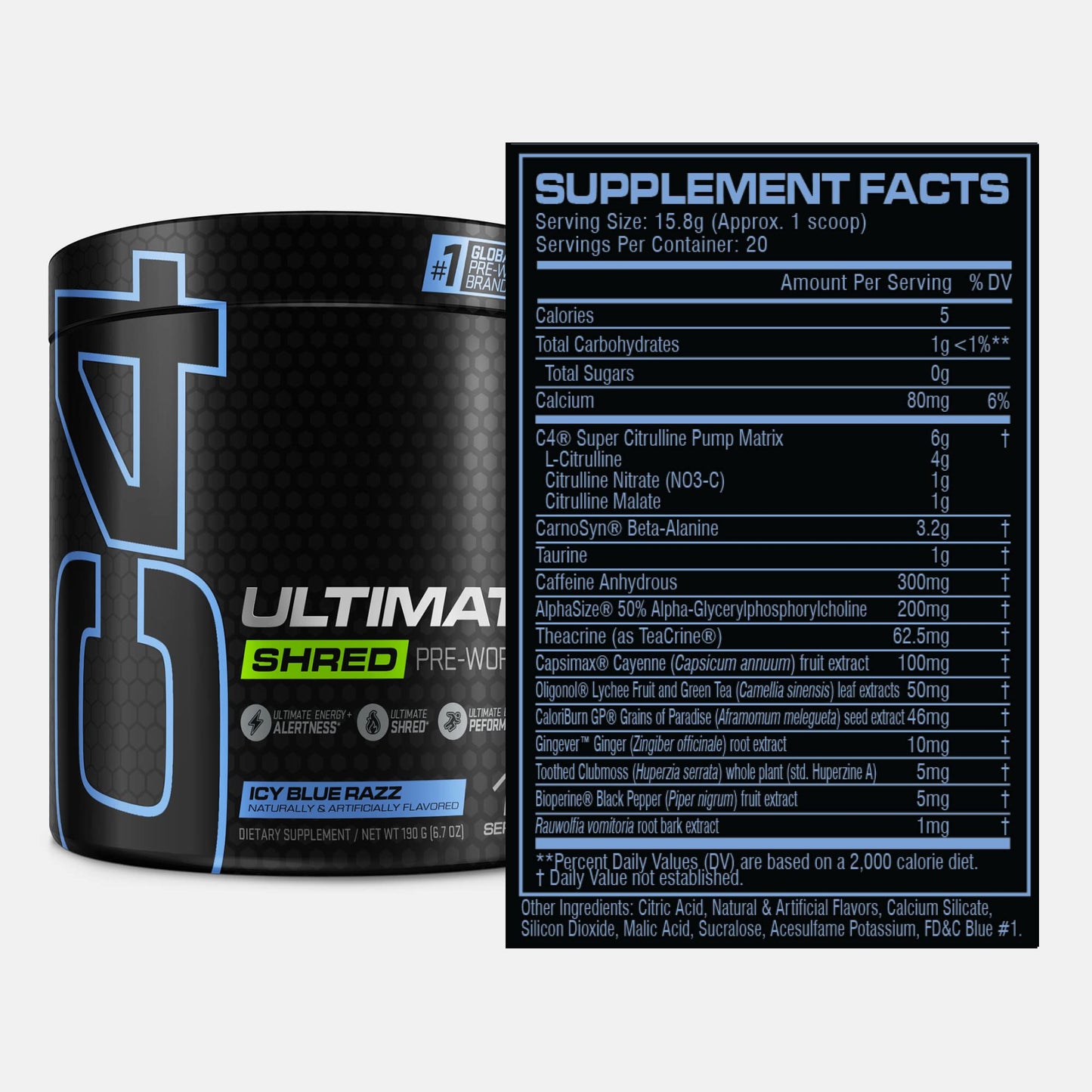 Cellucor C4 Ultimate Shred Pre Workout Powder, Fat Burner for Men & Women, Metabolism CellucorBuy Supplements Australia
