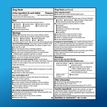 Amazon Basic Care Ibuprofen Tablets, Fever Reducer and Pain Relief from Body Aches Amazon Basic CareBuy Supplements Australia
