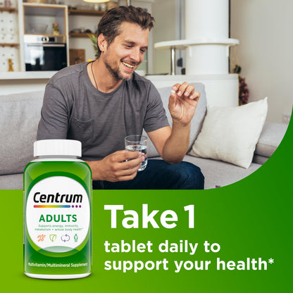 Centrum Adult Multivitamin/Multimineral Supplement with Antioxidants, Zinc, Vitamin D3 and B Vitamins, Gluten Free