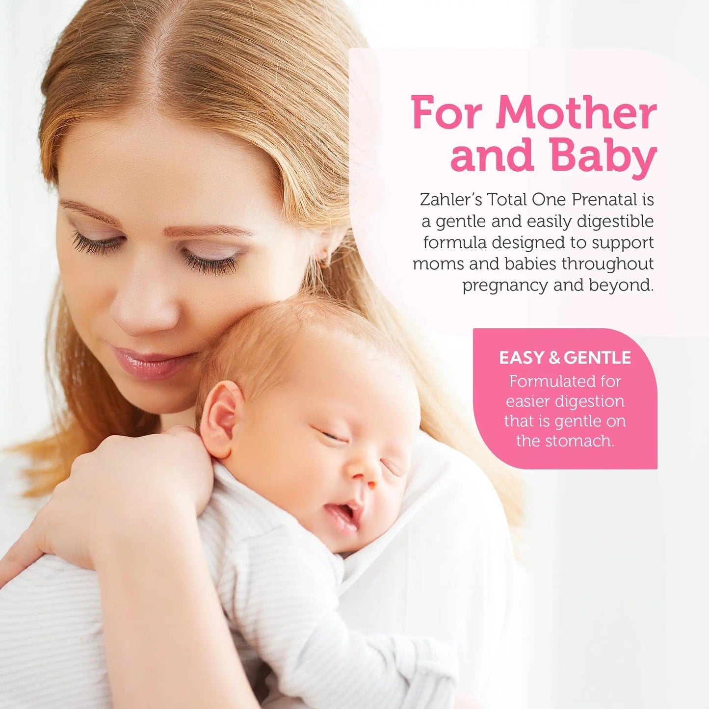Zahler - Total One Prenatal Vitamins for Women (120 Count) Daily Multi Vitamin Prenatals with Folic Acid, Iron, Zinc ZahlerBuy Supplements Australia
