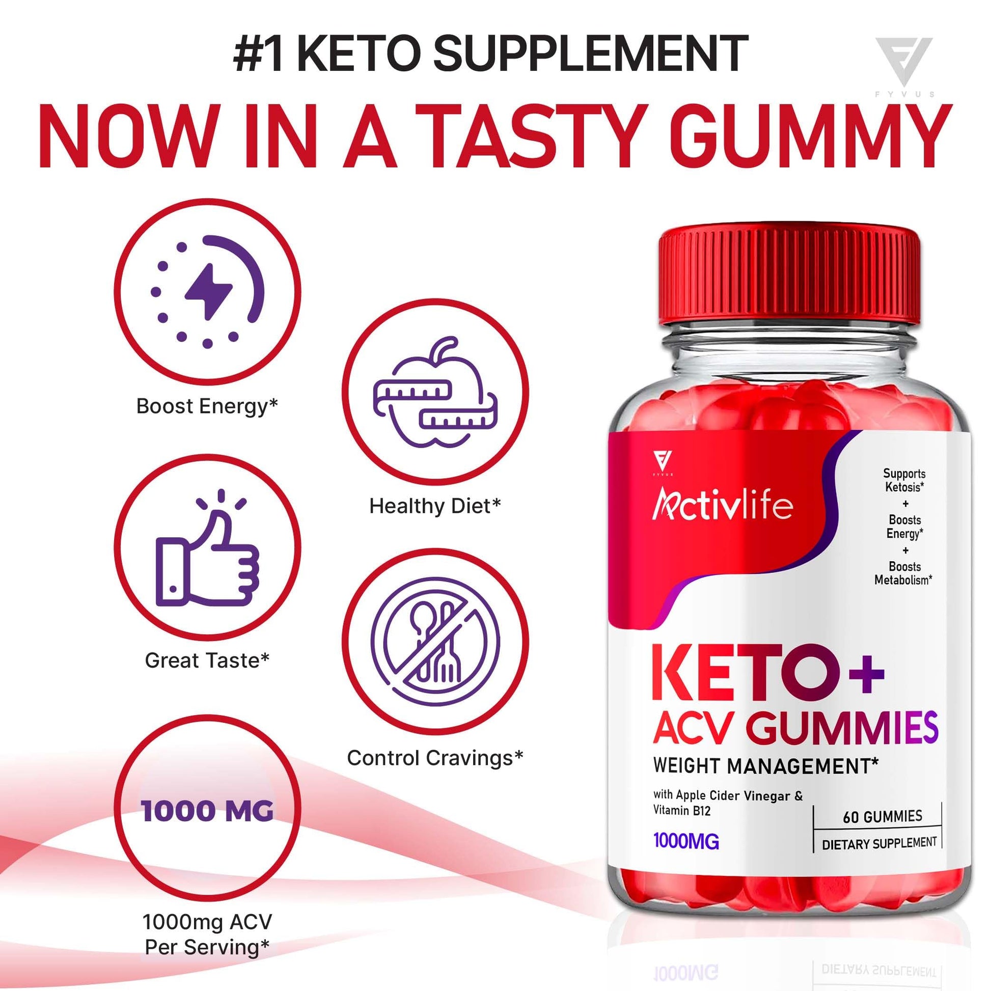 (2 Pack) Activlife Keto ACV Gummies Activelife Keto Advanced, Active Life Keto FyvusBuy Supplements Australia