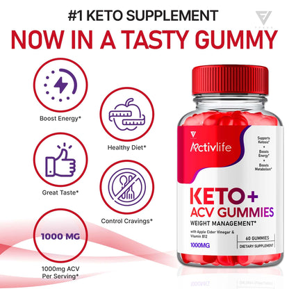 (2 Pack) Activlife Keto ACV Gummies Activelife Keto Advanced, Active Life Keto FyvusBuy Supplements Australia