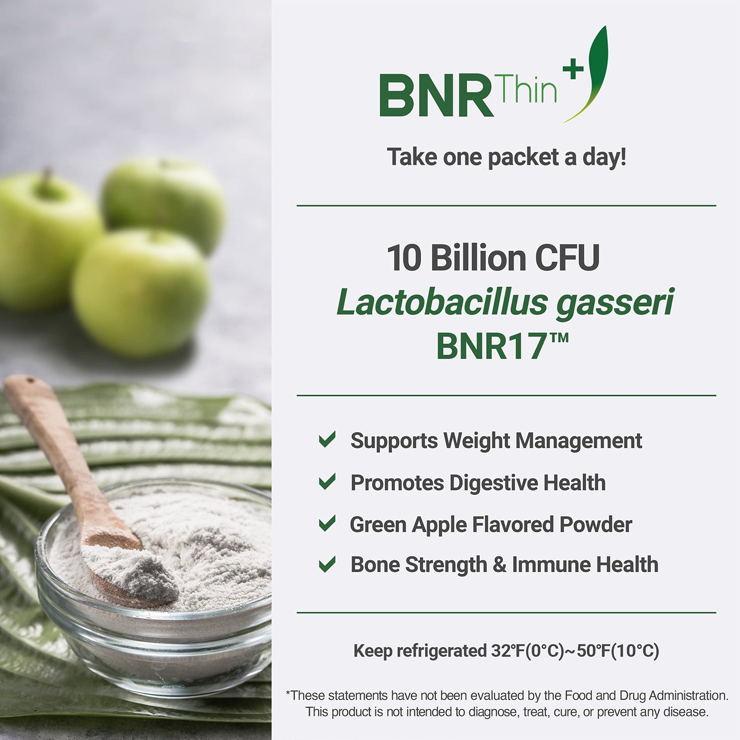 BNRThin Plus, Weight Management Probiotic Powder, 10 Billion CFU Guaranteed, Lactobacil AceBiomeBuy Supplements Australia
