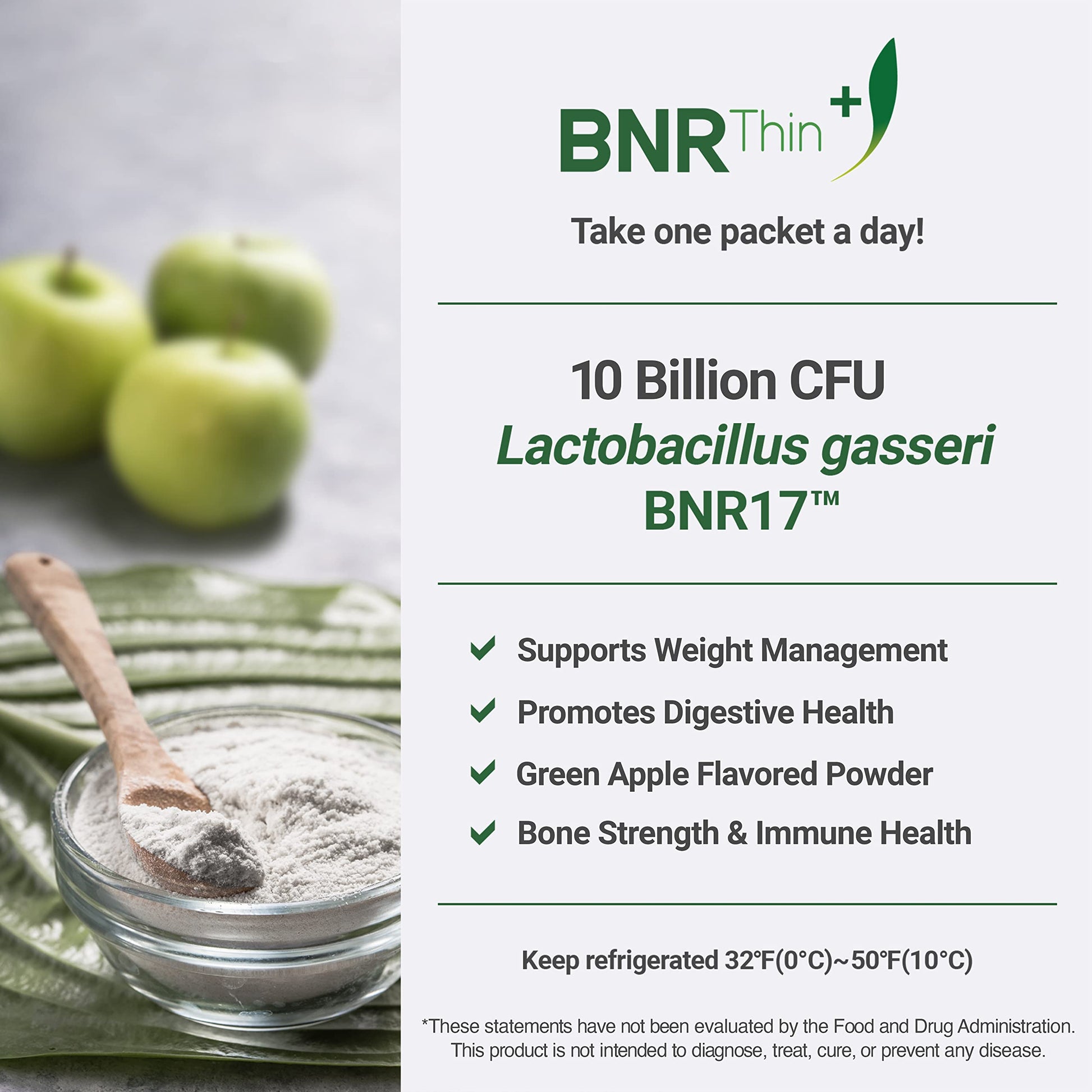 BNRThin Plus, Weight Management Probiotic Powder, 10 Billion CFU Guaranteed, Lactobacil AceBiomeBuy Supplements Australia