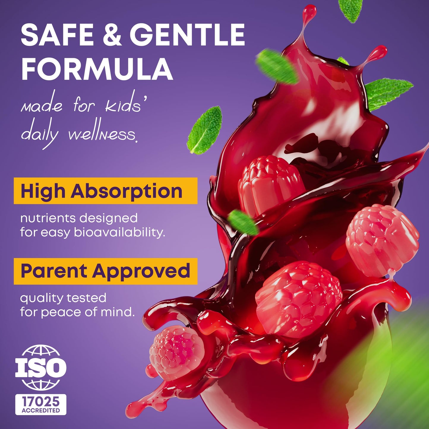 Height Growth Gummies for Kids & Teens - Calcium, Vitamin D3 + K2, Zinc, Magnesium, L-Arginine, Vitamin C - Multivitamin for Teen Boys & Girls - Grow Taller Supplement for Kids Height - 60 Gummies