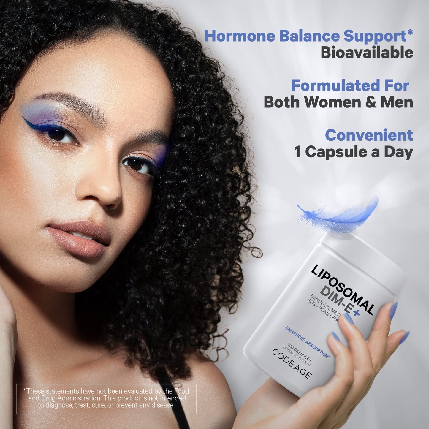 Codeage Liposomal DIM Supplement - 4 Months Supply of DIM Vitamins and SGS, Pomegranate, Broccoli, Vitamin E Isomers Tocopherols Alpha Beta Gamma Delta - Liposomal Formula - Gluten-Free - 120 Capsules CodeageBuy Supplements Australia