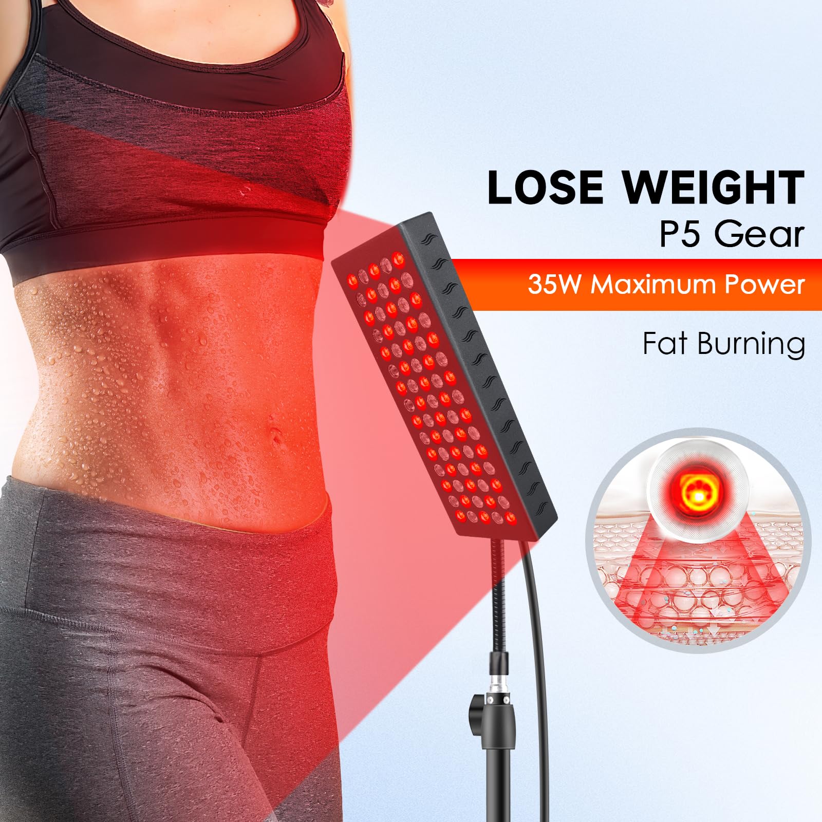 Infrared Red Light Therapy Lamp: Heating Pad Pain Relief for Body 75 LEDs Red Light AstarexinBuy Supplements Australia