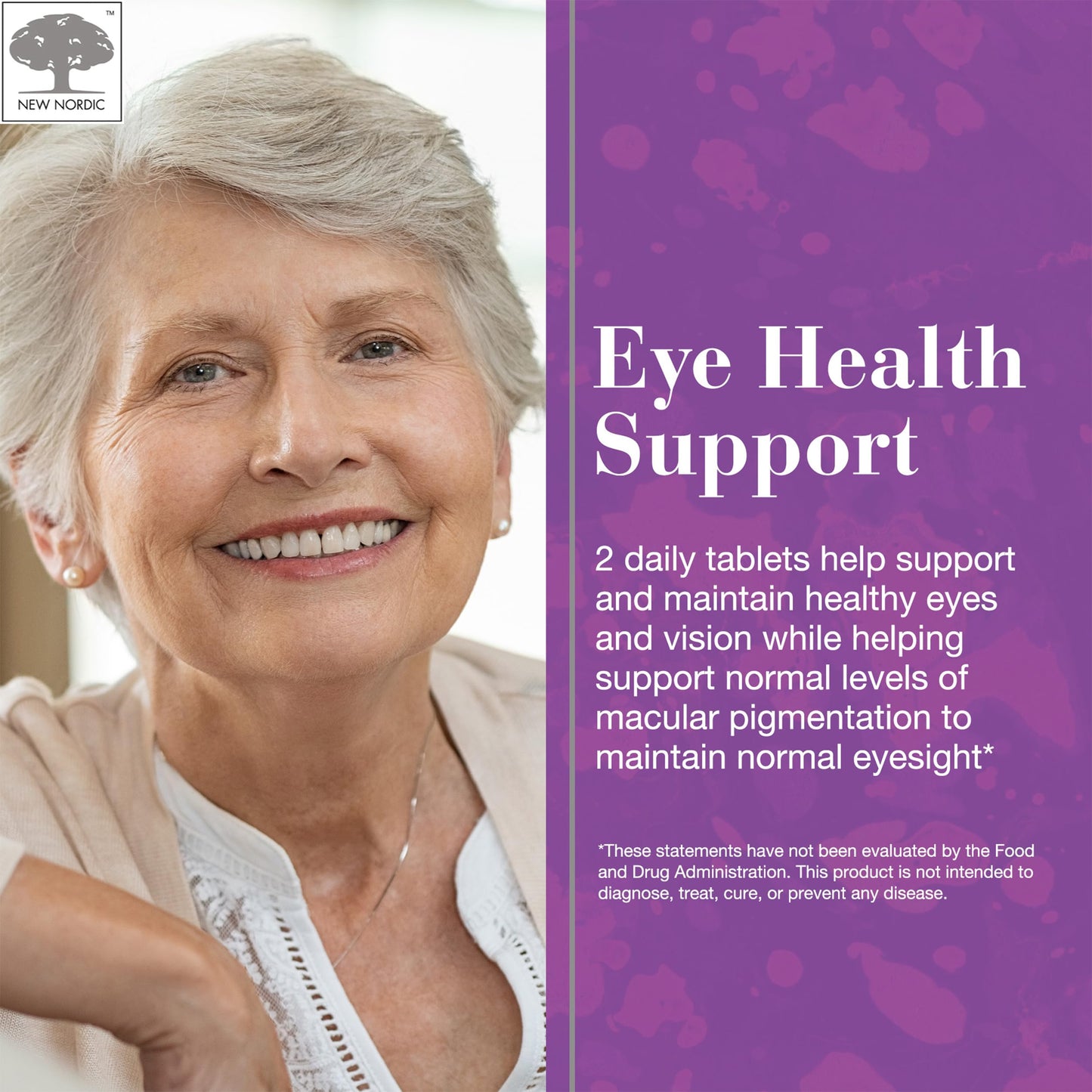 NEW NORDIC Blue Berry Eye Vitamin Lutein Supplement with Zinc, Supports Macular Pigmentation, Eye & Vision Function, 60 Tablets (Pack of 1) NEW NORDICBuy Supplements Australia