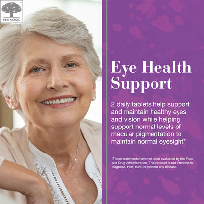 NEW NORDIC Hair & Eye Support Tablets Bundle, Hair GRO Natural Hair Growth and Blue Berry Eye Vitamin Supplements NEW NORDICBuy Supplements Australia