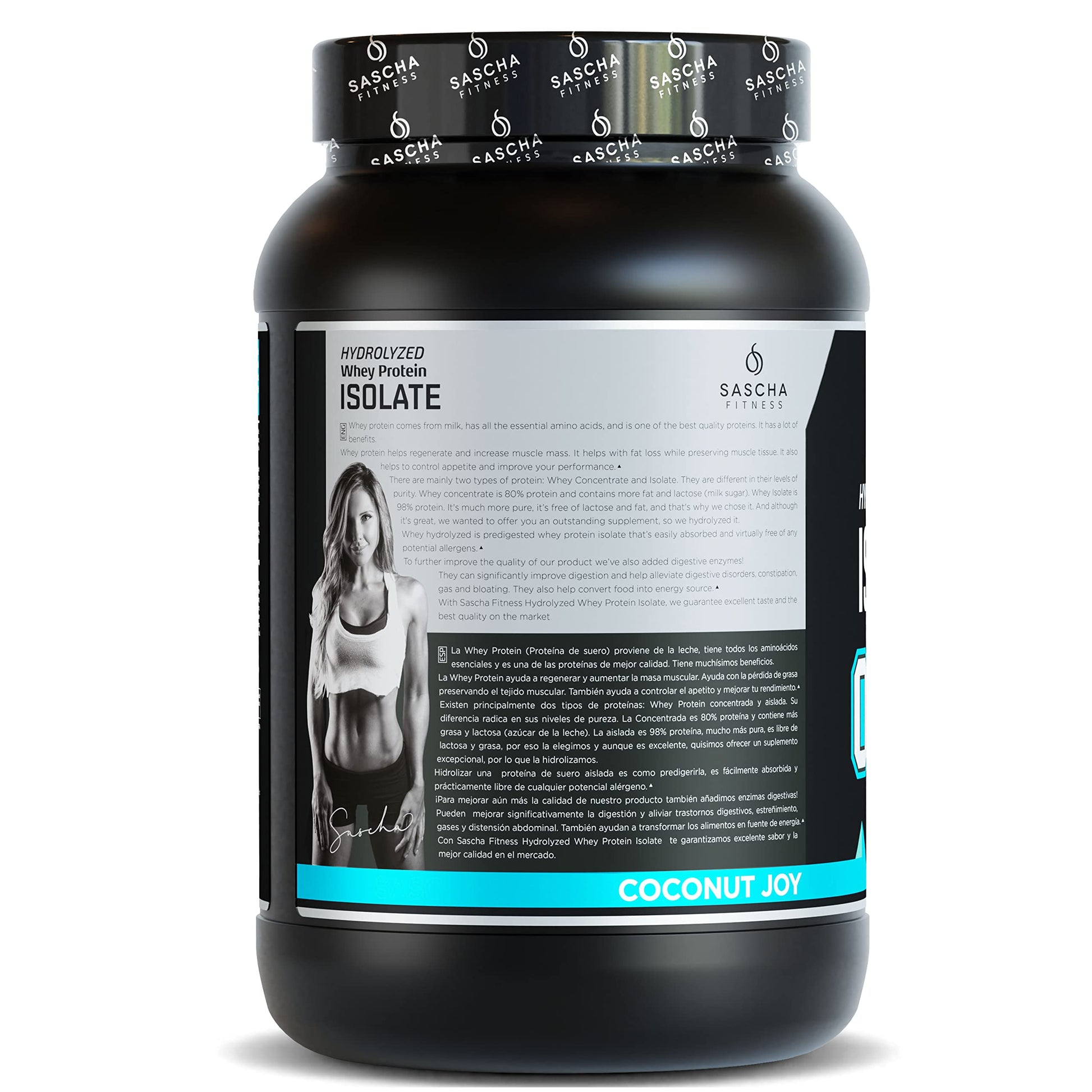 SASCHA FITNESS Hydrolyzed Whey Protein Isolate,100% Grass-Fed (2 Pounds, Coconut) SASCHA FITNESSBuy Supplements Australia