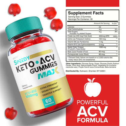 (2 Pack) Speedy Keto ACV Gummies Maximum Strength, Speedy Keto Plus ACV Gummies HealthlyBuy Supplements Australia