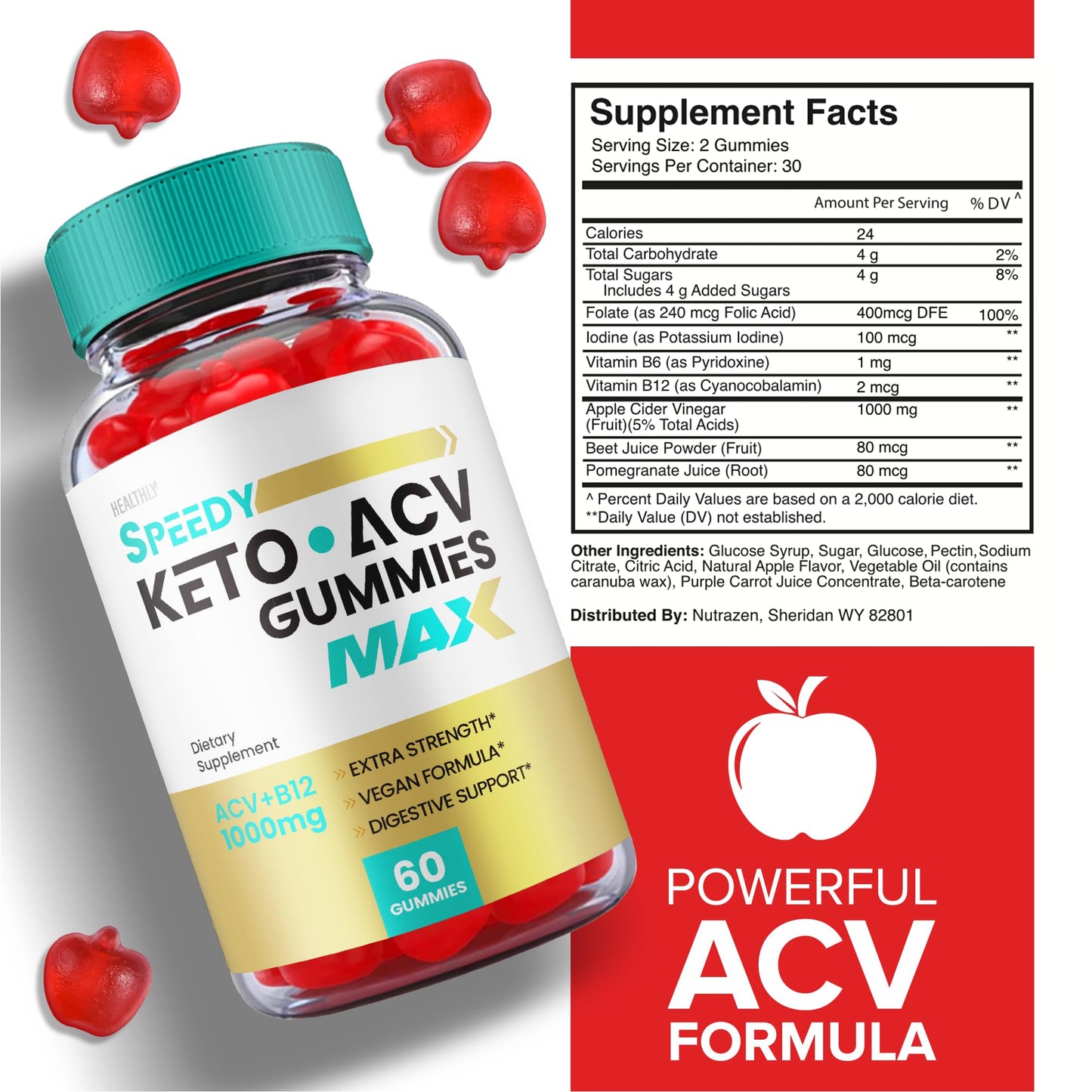 (5 Pack) Speedy Keto ACV Gummies Maximum Strength, Speedy Keto Plus ACV Gummies HealthlyBuy Supplements Australia