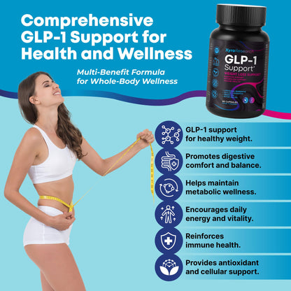 Xyro Research GLP-1 Support Weight Loss Supplement - Appetite Suppressant & Metabolism Booster to Support Natural Hunger Control Curb Cravings Burn Fat & Gut Wellness Xyro ResearchBuy Supplements Australia
