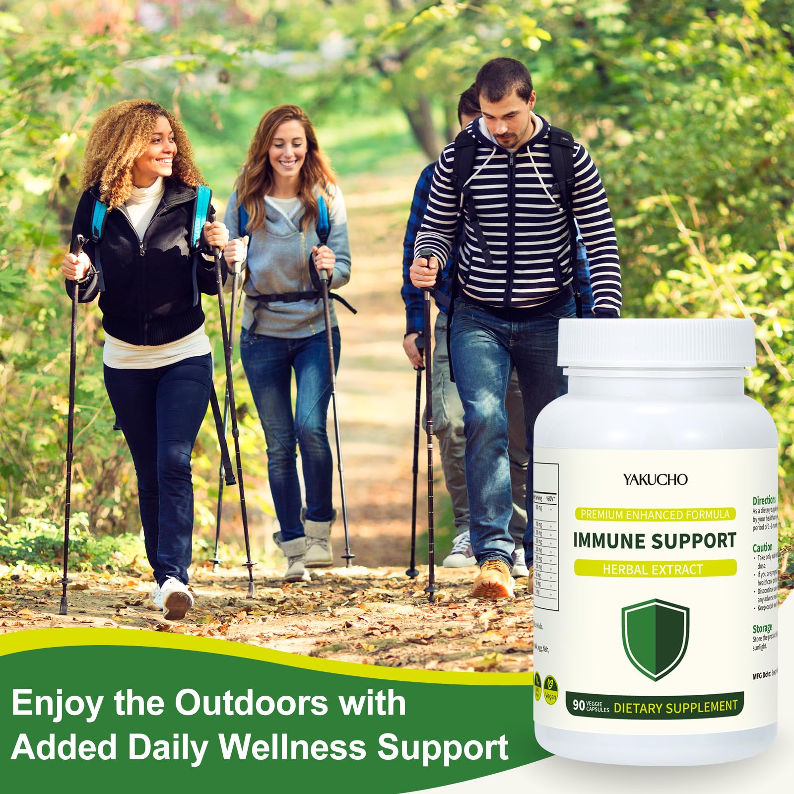 Herbal Immune Support Supplement, Vegan Capsules with Japanese Knotweed, Cat’s Claw, Skullcap & Sanguinolenta, Supports Immune Health & Overall Wellness, Gluten-Free YakuchoBuy Supplements Australia