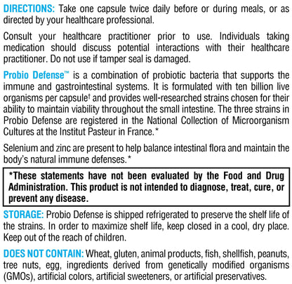 XYMOGEN Probio Defense - Daily Probiotic Blend for GI Balance Support - Immune & Gut Health Aid - 10 Billion CFU - Lactobacillus Rhamnosus, Zinc & Selenium - Gluten-Free & Non-GMO - 84 Capsules XYMOGENBuy Supplements Australia