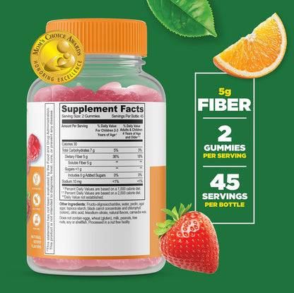Lifeable Multivitamin Kids + Prebiotic Fiber Kids, Gummies Bundle - Great Tasting, Vitamin Supplement Lifeable