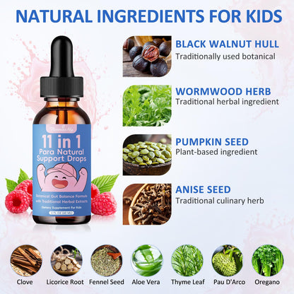 Theronika Aly Parasite Cleanse for Humans & Kids – Advanced Herbal Blend with Black Walnut, Wormwood, Clove, Digestive & Gut Balance Support, Alcohol-Free Liquid Drops, 30 Servings Theronika AlyBuy Supplements Australia