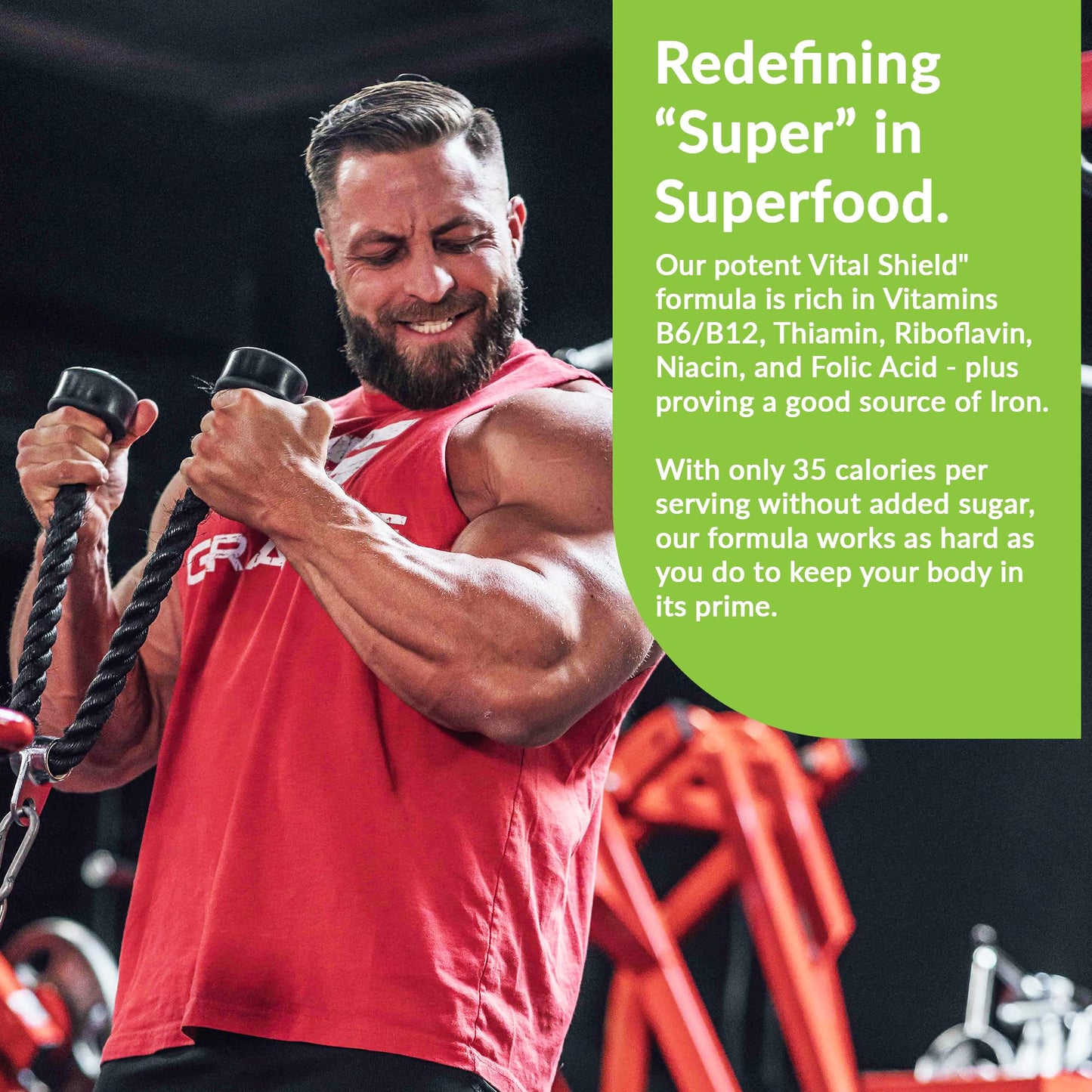 Granite Nutrition Vital Shield - USDA Organic Superfood Greens with Mushrooms & Tart Cherry – Supports Energy, Immune Function & Digestive Health – Lemon Lime Flavor (30 Servings) Granite SupplementsBuy Supplements Australia