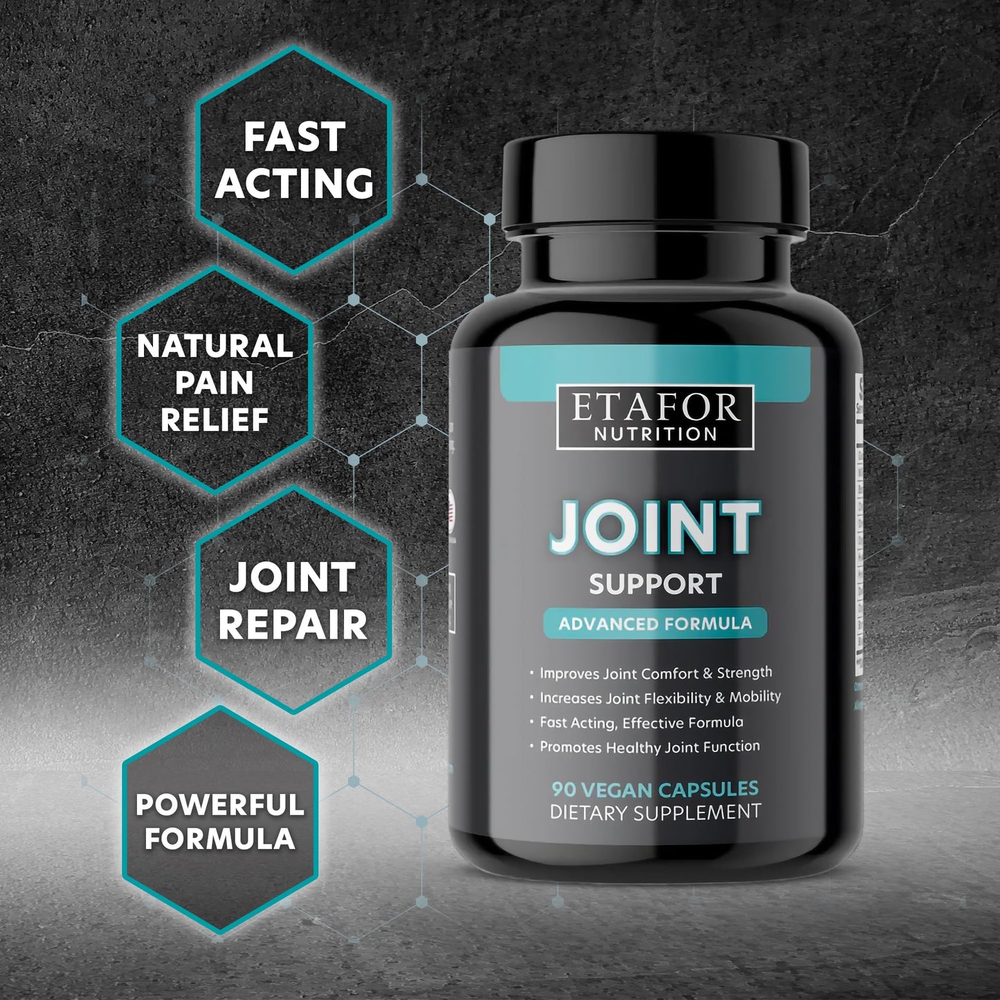 ETAFOR Joint Support Supplement - Joint Health Supplement with Glucosamine, Boswellia Serrata, Turmeric and Black Pepper Extract ETAFORBuy Supplements Australia