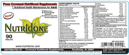 Nutridone is a Powerful Multivitamin Supplement to Fight Fatigue, Promote Regularity, Support Mood, Promote Healthy Immune Function Covenant Nutritional SupplementsBuy Supplements Australia