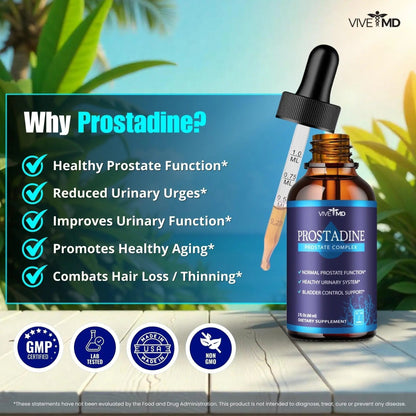 VIVE MD Prostadine Drops for Prostate Health, Bladder Urinating Issues - Prostadine Official Drop Formula - Extra Strength with Pomegranate, Prostadine Reviews (Package of 5) VIVE MDBuy Supplements Australia