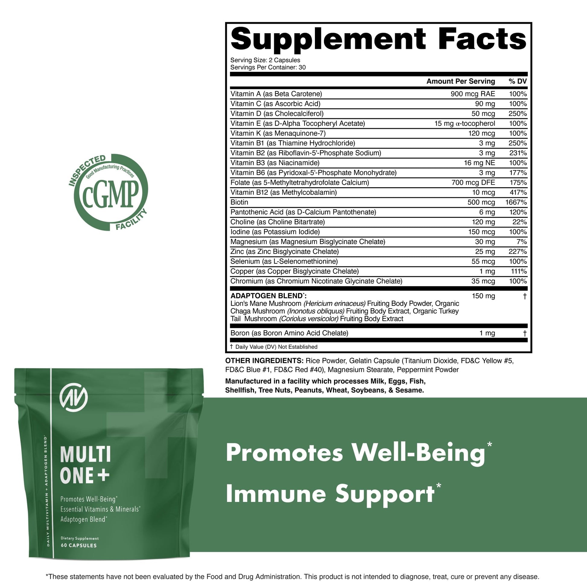 MultiOne Men & Women’s Daily Multivitamin - Essential Nutrients and Minerals for Optimal Health (60 Capsules) NutraOneBuy Supplements Australia