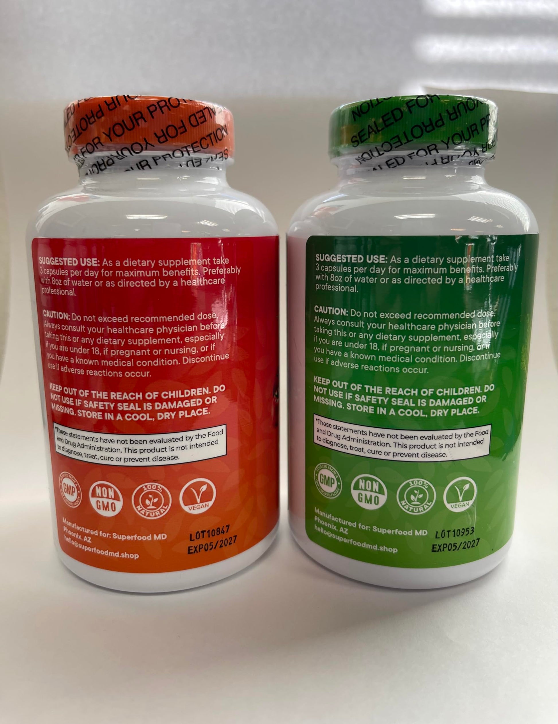 Superfood Fruit and Veggie Supplement - 360 Whole Super Fruit and Vegetable Supplements & Vitamin with Beta-Carotene, Soy Free- 180 Count (Pack of 2) Superfood MDBuy Supplements Australia