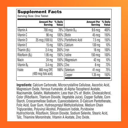 One A Day Multivitamin for Women- Daily Vitamins for Woman with Biotin, Calcium, Folic Acid, Iron & Zinc, Complete Women’s Vitamins
