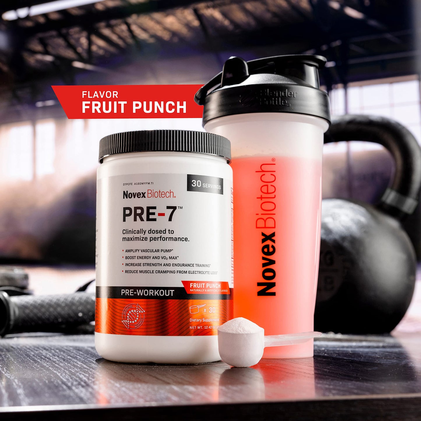 Novex Biotech PRE-7 Pre-Workout Powder – Best preworkout for Men - Boost Energy Novex BiotechBuy Supplements Australia