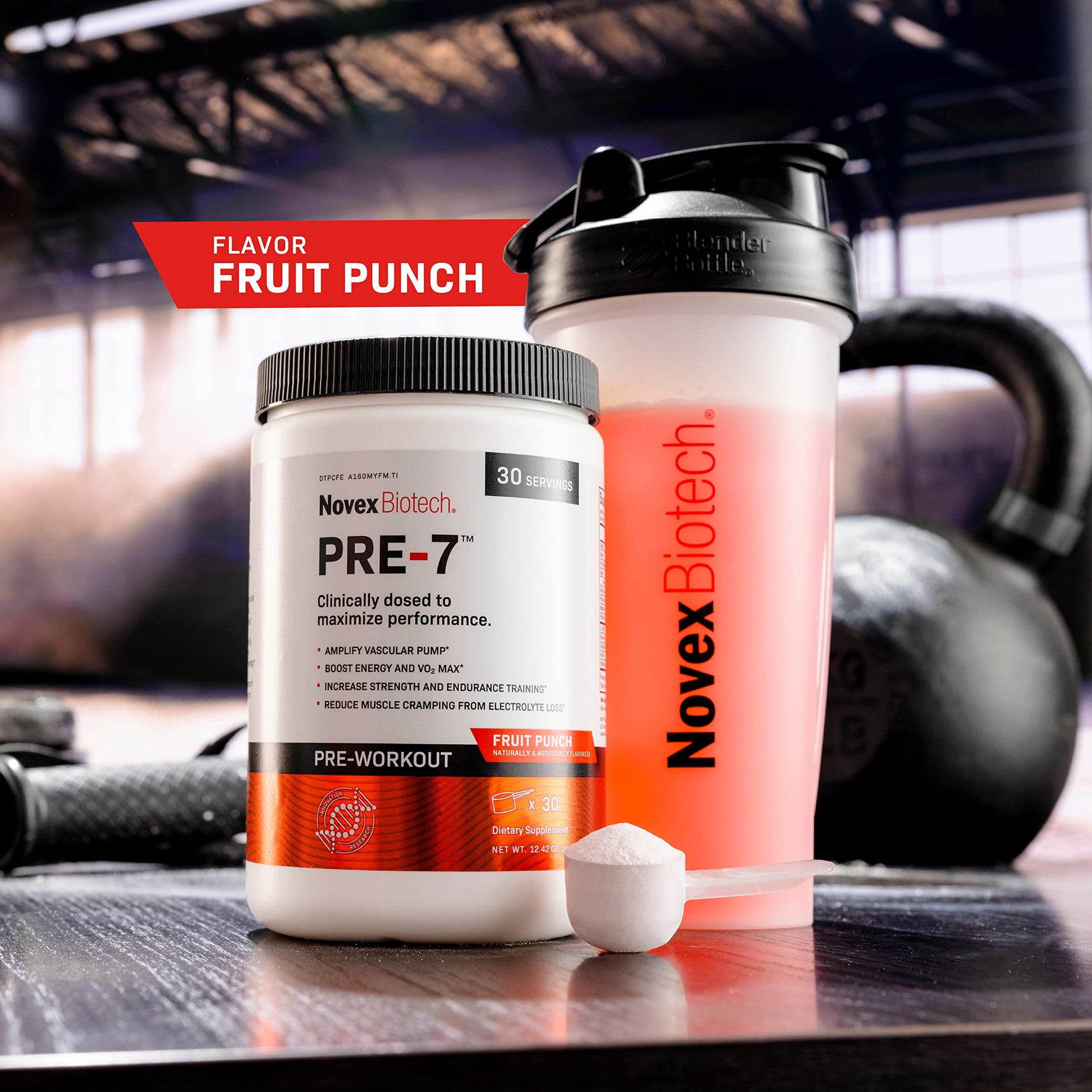 Novex Biotech PRE-7 Pre-Workout Powder – Best preworkout for Men - Boost Energy Novex BiotechBuy Supplements Australia