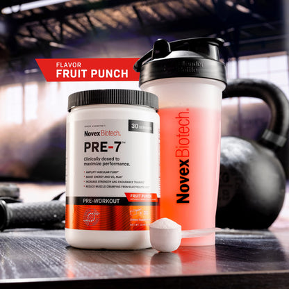 Novex Biotech PRE-7 Pre-Workout Powder – Best preworkout for Men - Boost Energy Novex BiotechBuy Supplements Australia