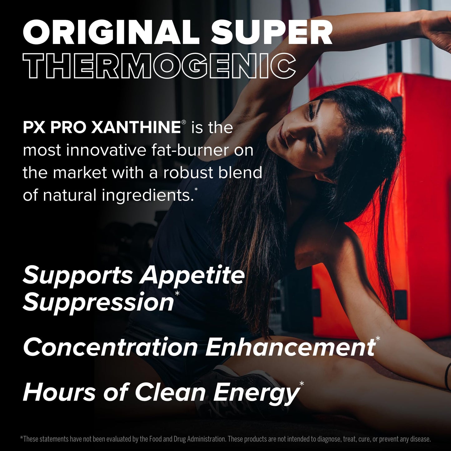 FINAFLEX PX PRO Xanthine - 60 Capsules - Thermogenic - Promotes Energy, Focus & Appetite Suppression
