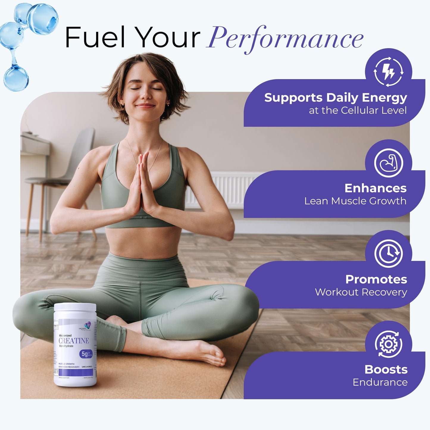 Organic Excellence Creatine Monohydrate – Micronized Creatine Powder for Muscle Growth, Strength & Recovery – Unflavored, 115 Servings Organic ExcellenceBuy Supplements Australia
