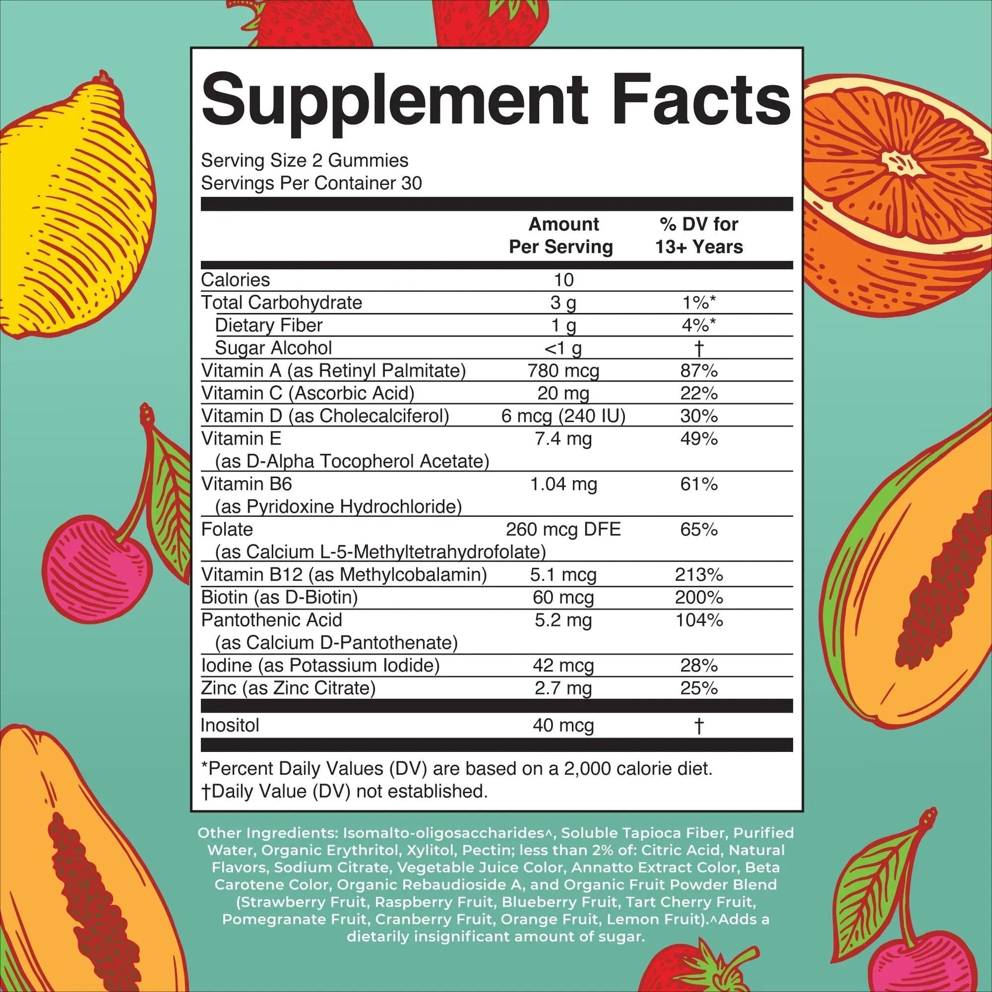 MaryRuth Organics Multivitamin for Teens | Teen Multivitamin Multimineral Gummies with Vitamin B, C, D and E, Biotin, Zinc MaryRuth OrganicsBuy Supplements Australia