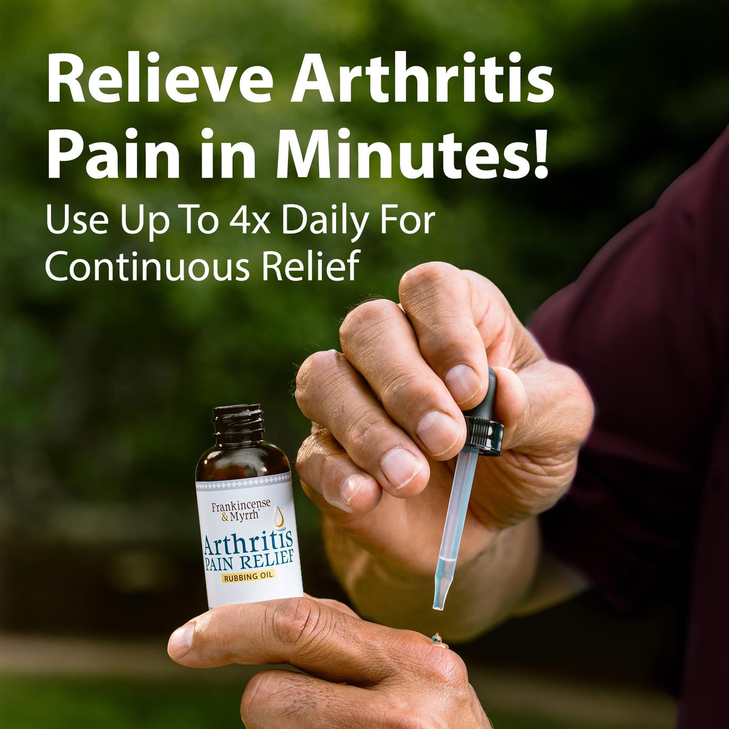 FRANKINCENSE & MYRRH Combo Pack - Arthritis Pain Relief Rubbing Oil 2 oz. and Arthritis Pain Reliever Therapy Cream for Joints & Sciatica Relief, 3 oz., Hydrating Lotion with Essential Oils FRANKINCENSE & MYRRHBuy Supplements Australia