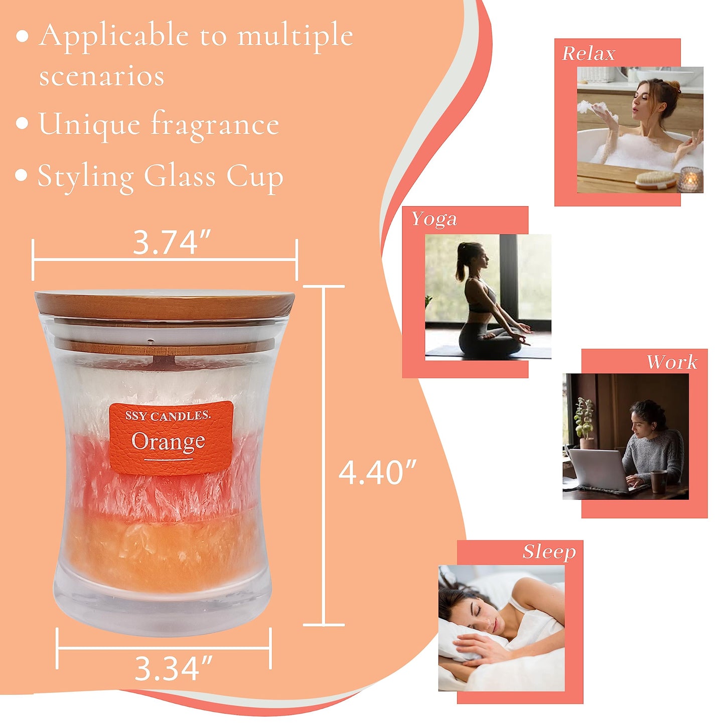 Citrus Jar Aromatherapy Candle Scented Candle Handmade Soy Candles Wood Candles Wick Fragrance SEUCRWAXBuy Supplements Australia