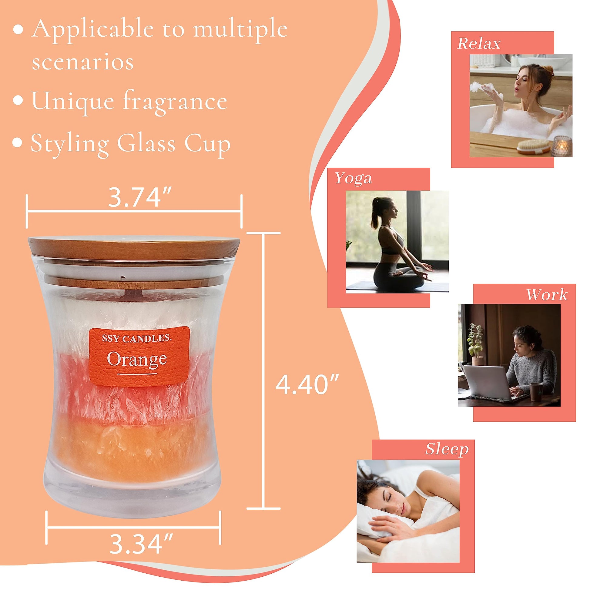 Citrus Jar Aromatherapy Candle Scented Candle Handmade Soy Candles Wood Candles Wick Fragrance SEUCRWAXBuy Supplements Australia
