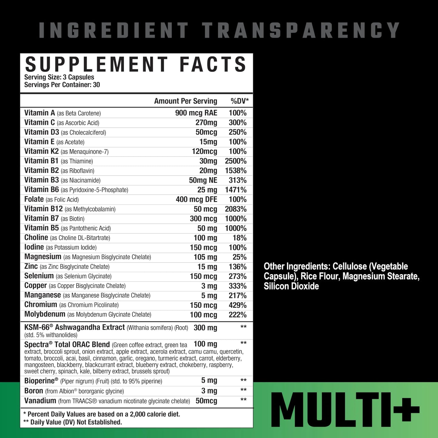 Axe & Sledge Multi Plus Multivitamin | 24 Bioavailable Vitamins & Minerals, Ashwagandha | Multivitamin for Women and Men Axe & SledgeBuy Supplements Australia