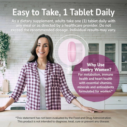 21st Century Sentry Women Multivitamin Tablets, 120 Count 21st CenturyBuy Supplements Australia