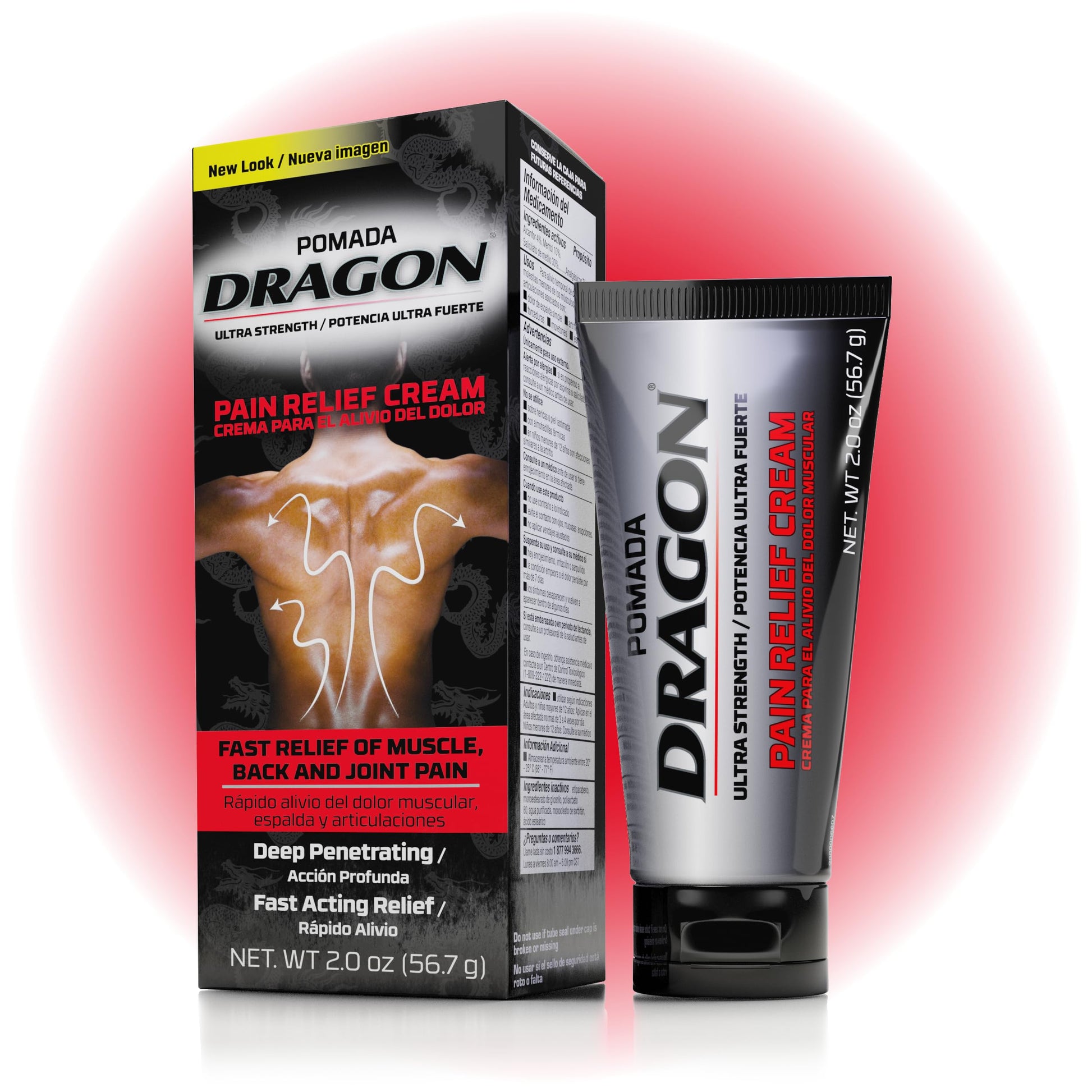Pomada Dragon Ultra Strength Pain Relief Cream, Strength Muscle Rub for Joint, Shoulder, Knee Pain, Sore Muscle Relief, Topical Analgesic with Camphor & Menthol, 2 Oz DRAGONBuy Supplements Australia