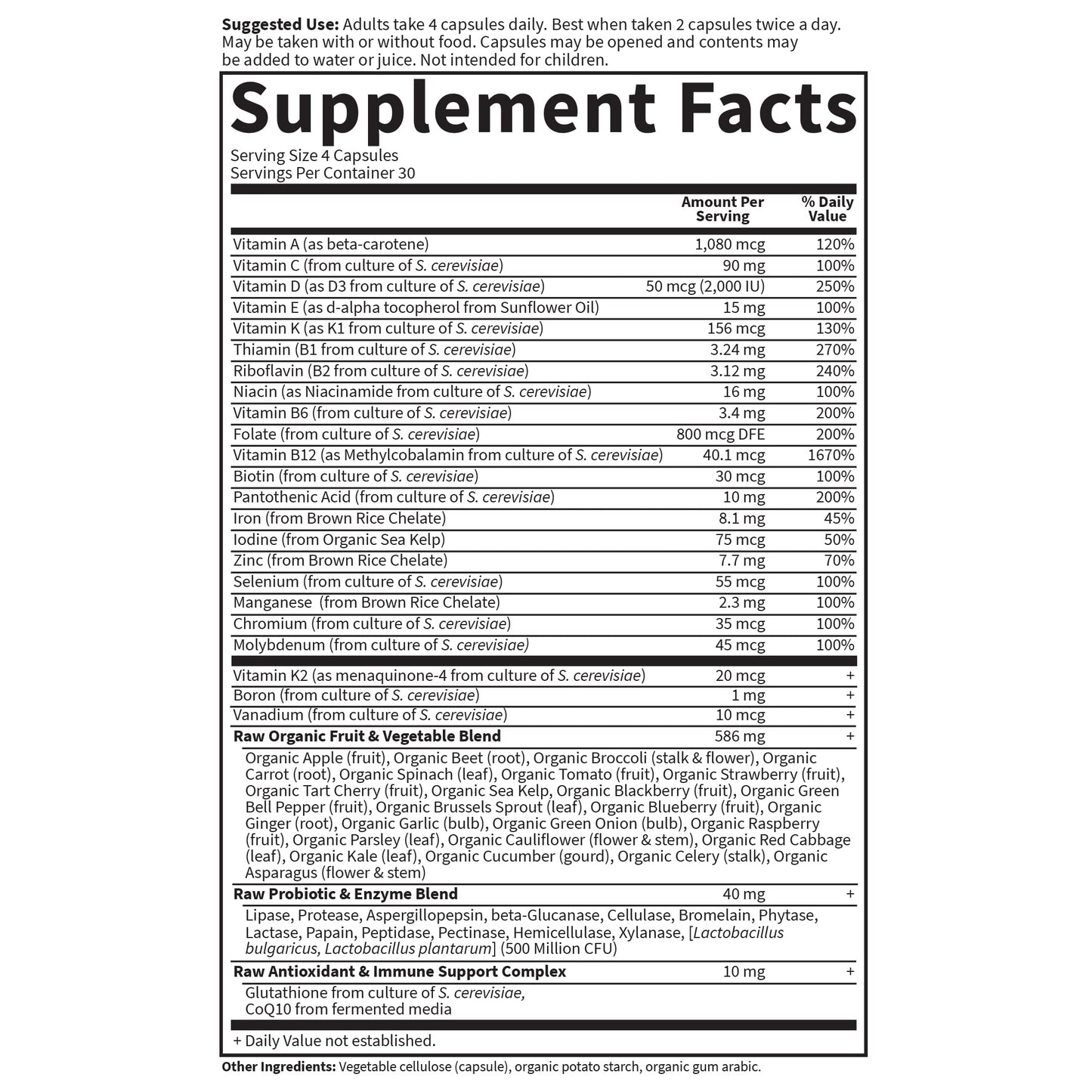 Garden of Life Multivitamin for Women, Vitamin Code Women's Multi - Whole Food Womens Multi Vitamins, Iron, Folate not Folic Acid Garden of LifeBuy Supplements Australia