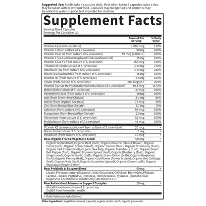 Garden of Life Multivitamin for Women, Vitamin Code Women's Multi - Whole Food Womens Multi Vitamins, Iron, Folate not Folic Acid Garden of LifeBuy Supplements Australia